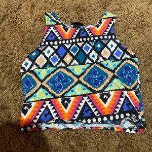 aztec crop top